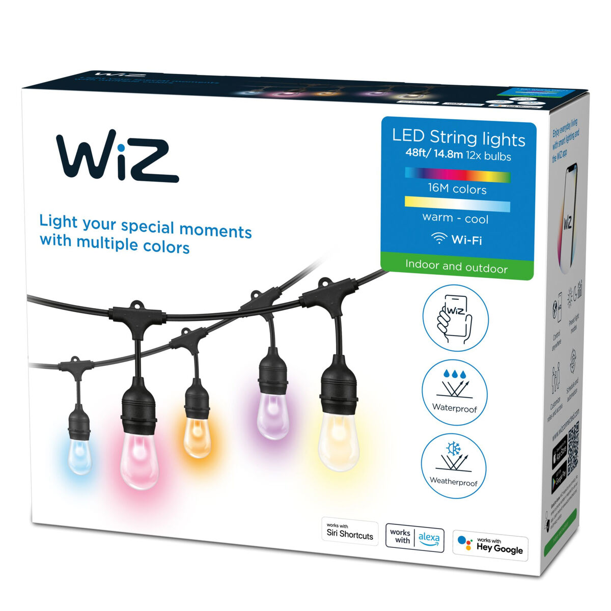 LED žarnice Wiz   Pisana 8 W